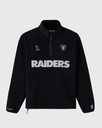 NFL Las Vegas Raiders Polartec® Mock Neck Quarter-Zip Fleece