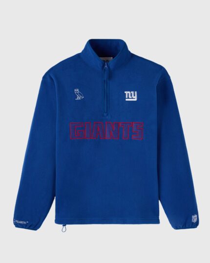 NFL New York Giants Polartec® Mock Neck Quarter-Zip Fleece